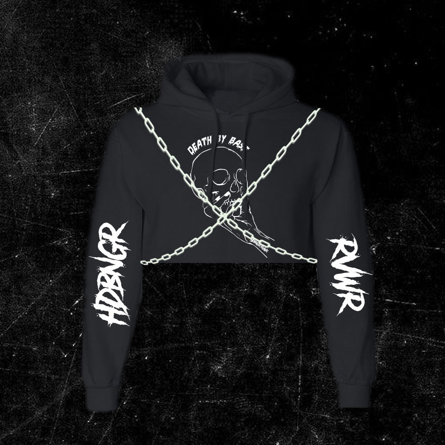 Death By Bass Crop Sweater W/Chains