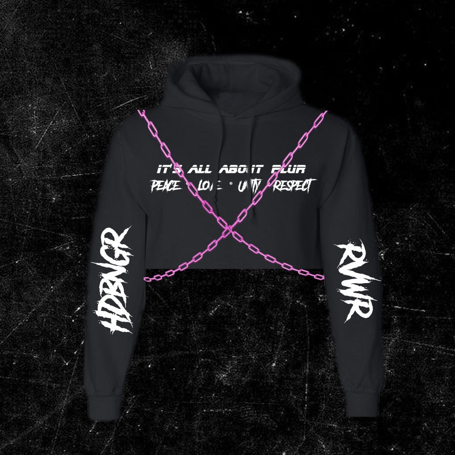 ALL ABOUT PLUR Crop Sweater W/Chains