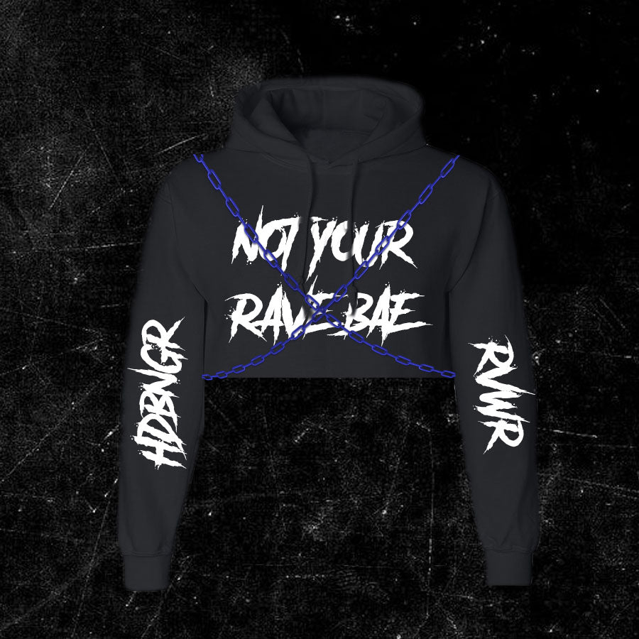 NOT YOUR RAVE BAE Crop Sweater W/Chains