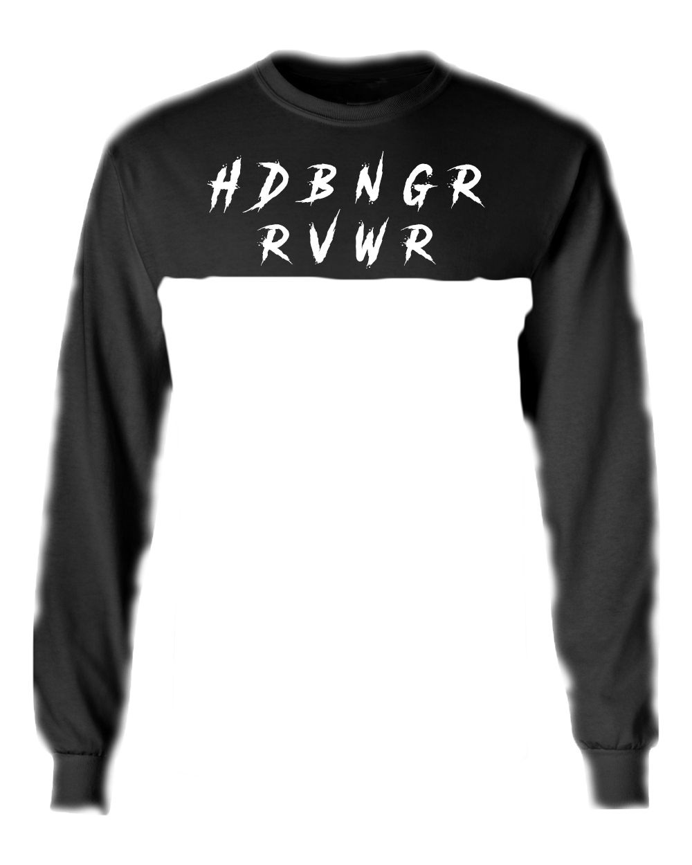 HDBNGR RVWR Long Sleeve Cropped Cut Off Tee