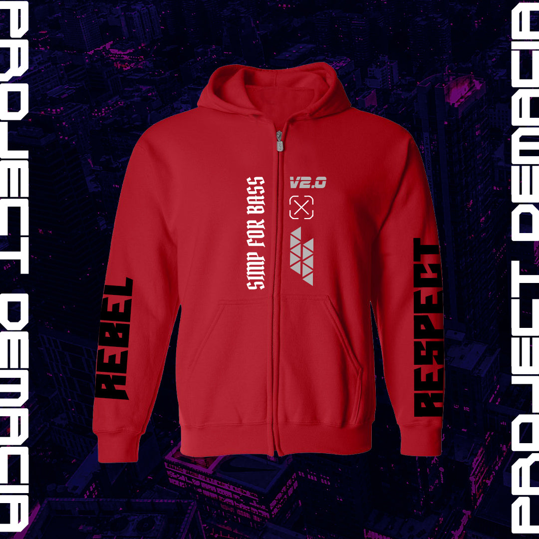 REBEL | RESPECT ZIP-UP SWEATER