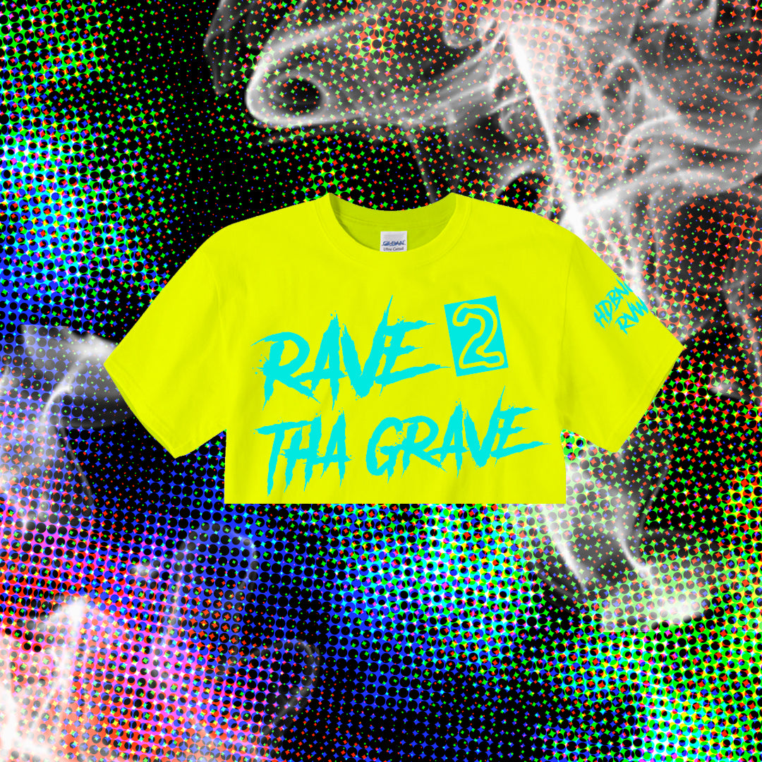 RAVE TO THA GRAVE CROP TEE