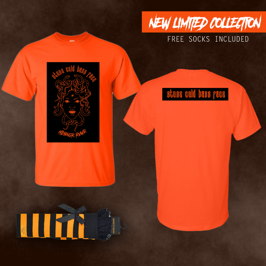 HDBNGR RVWR Stone Cold Bass Face Bundle With High Knee Socks