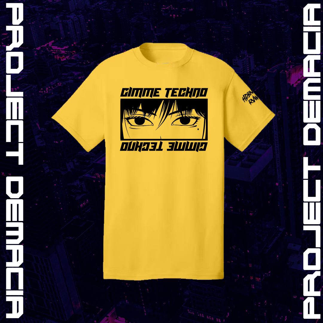 Gimme Techno Tee - Anime Meets Rave Culture Shirt