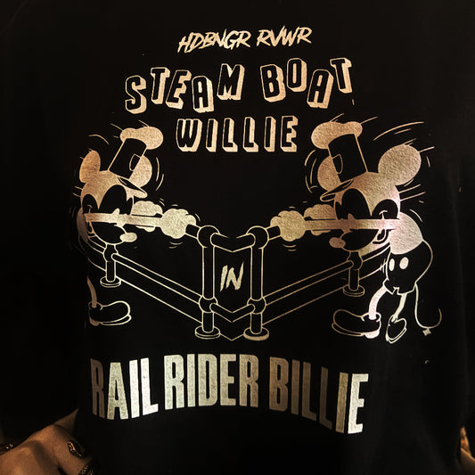 Steam Boat Willie as Rail Rider Billie Long sleeve