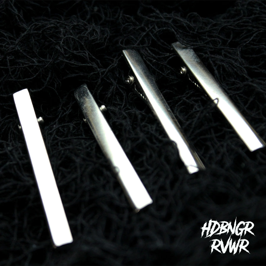 Y2K Metal Bars Hair Clips — 2PC Set