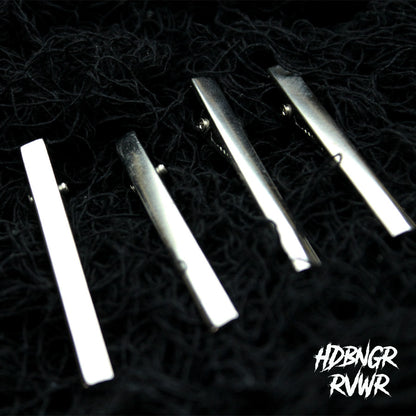 Y2K Metal Bars Hair Clips — 2PC Set