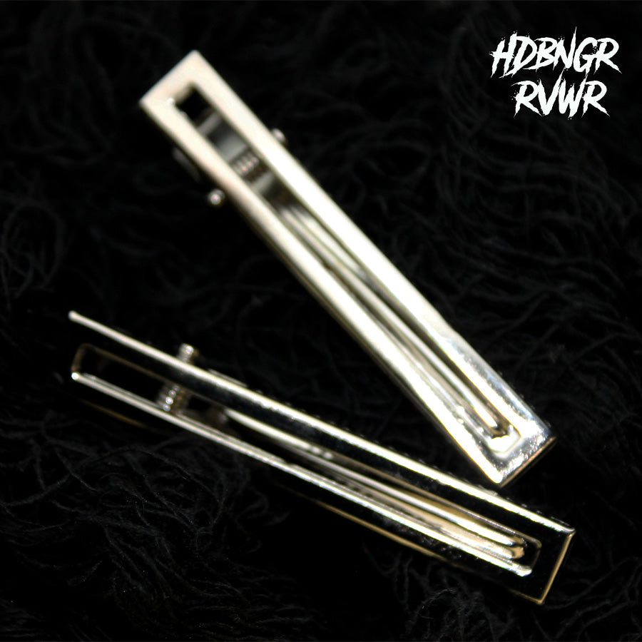 Y2K Metal Bars Hair Clips — 2PC Set