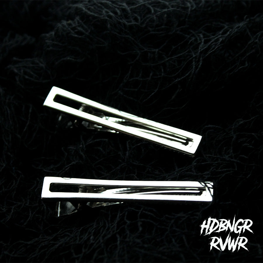 Y2K Metal Bars Hair Clips — 2PC Set