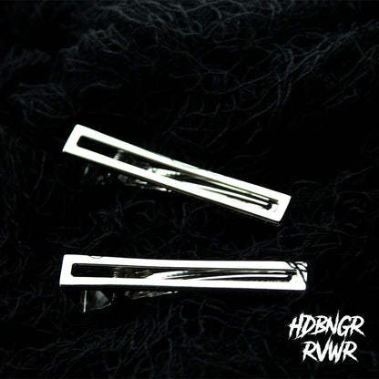Y2K Metal Bars Hair Clips — 2PC Set