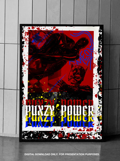 PUXZY POWER HALLOWEEN POSTER