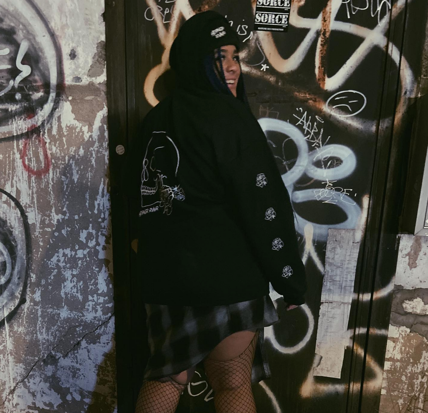 Sudadera con capucha Skull N Roses | HDBNGR RVWR