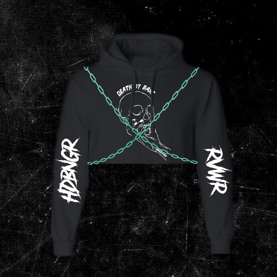 Death By Bass Crop Sweater W/Chains