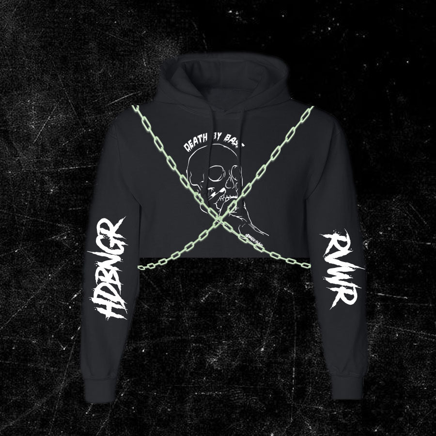 Death By Bass Crop Sweater W/Chains