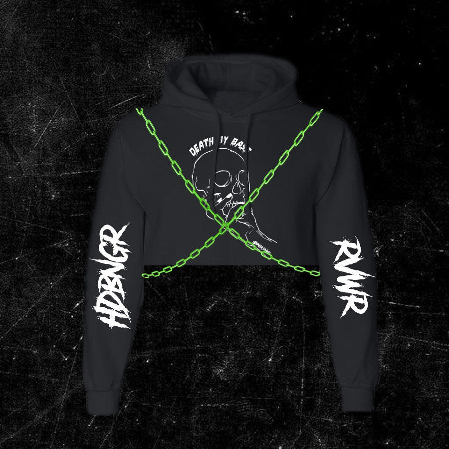 Death By Bass Crop Sweater W/Chains