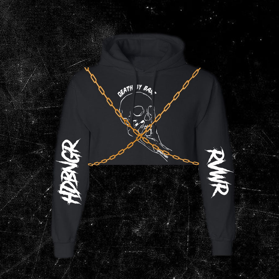 Death By Bass Crop Sweater W/Chains