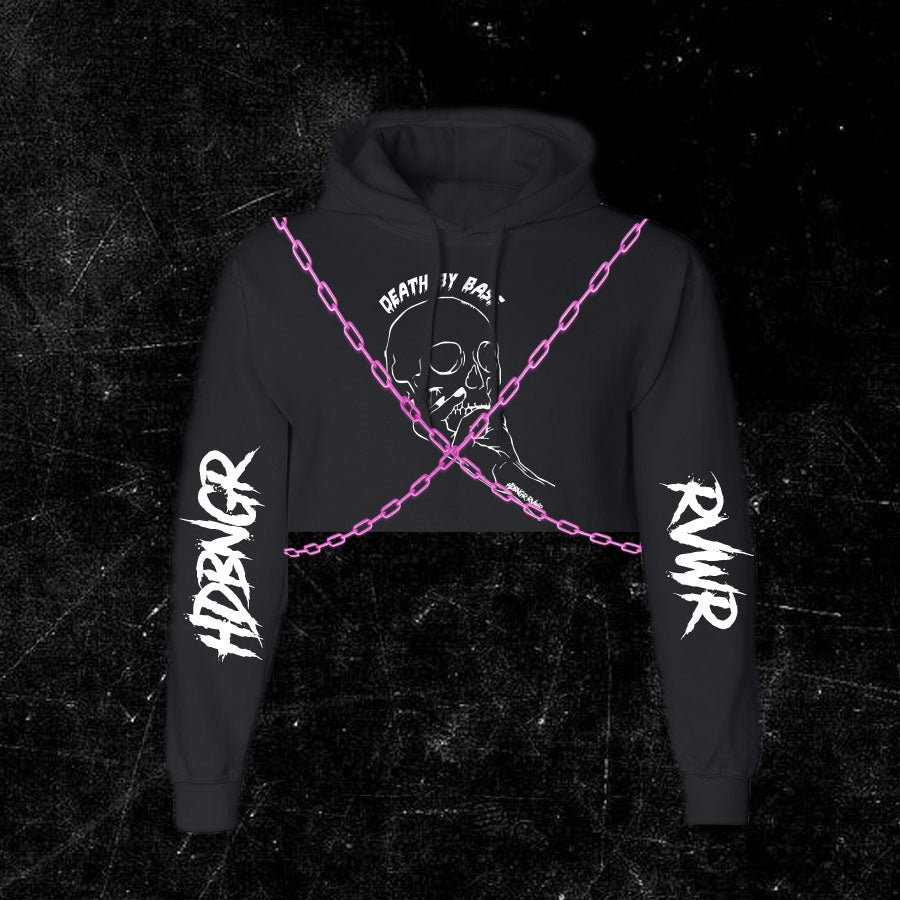 Death By Bass Crop Sweater W/Chains