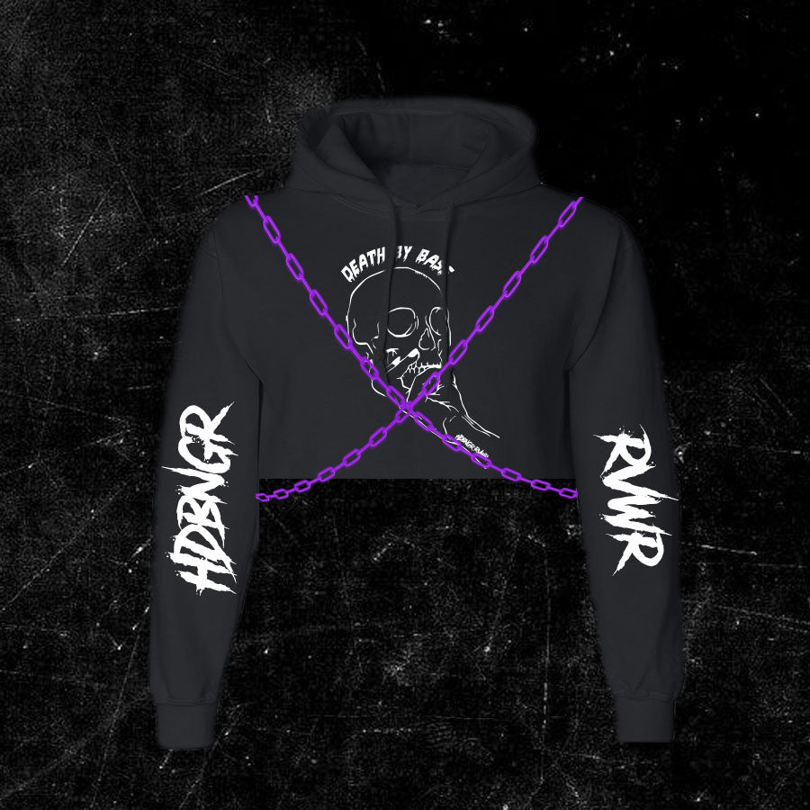 Death By Bass Crop Sweater W/Chains