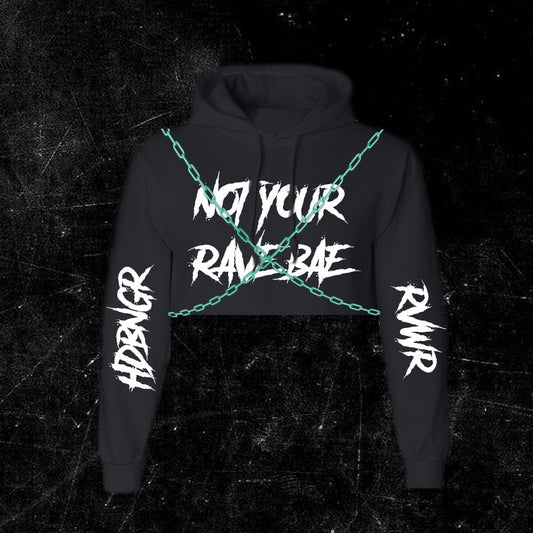 NOT YOUR RAVE BAE Crop Sweater W/Chains