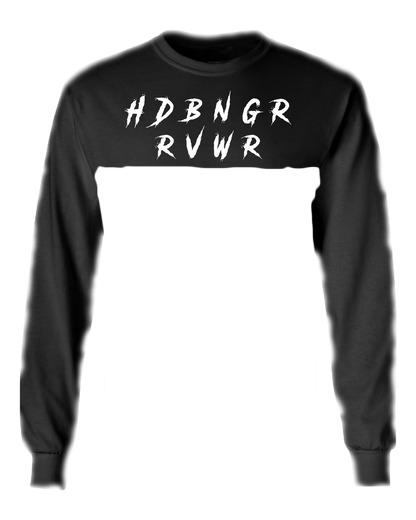 HDBNGR RVWR Long Sleeve Cropped Cut Off Tee