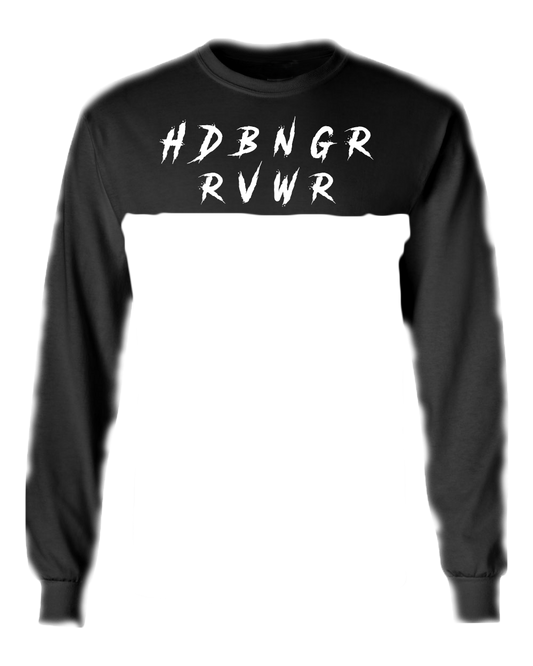 HDBNGR RVWR Long Sleeve Cropped Cut Off Tee