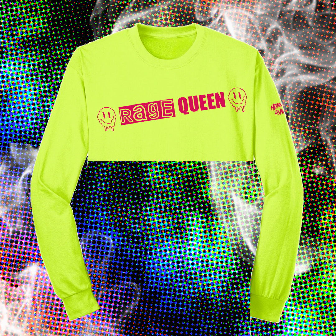 NEON PUNK  Rage Queen Long Sleeve Crop