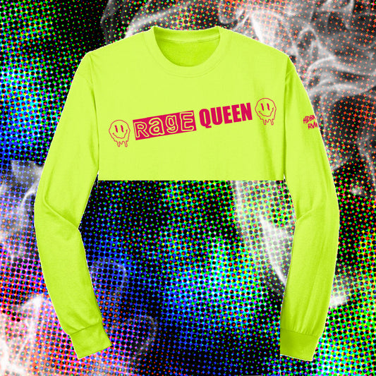 NEON PUNK  Rage Queen Long Sleeve Crop