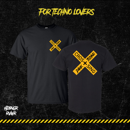 WARNING: DARK TECHNO CROSSING SMALL PRINT