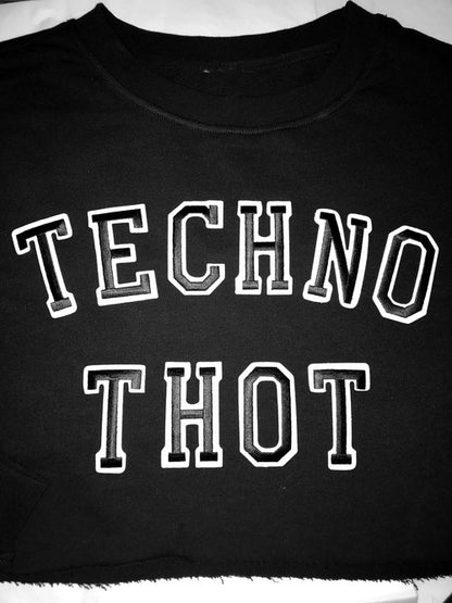 Techno Thot Crop Sweater